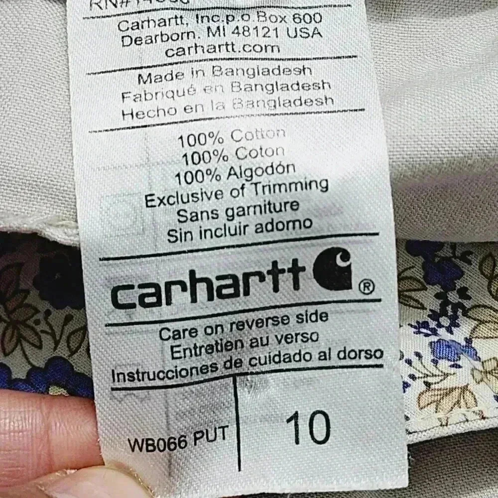 Carhartt Women's Capris Beige Cargo Size 10  8910 - Picture 6 of 7